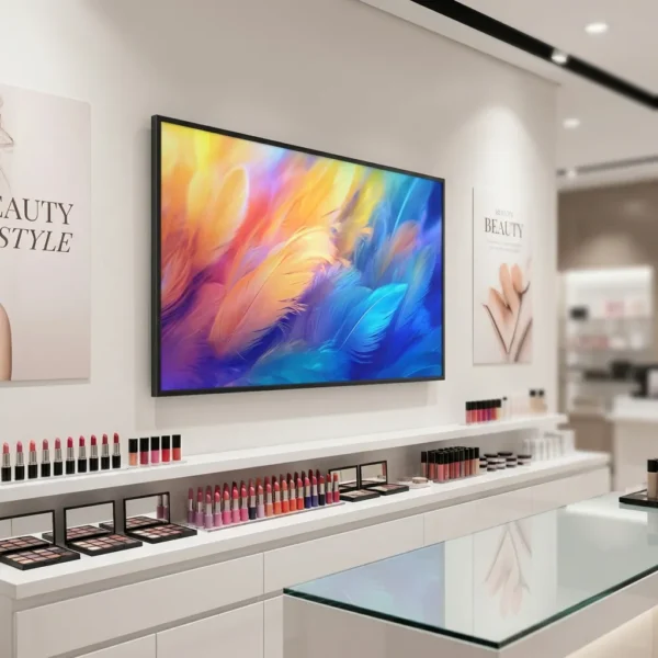 1 Ultra-Slim 28mm Wall-Mounted Digital Signage Zero-Gap Flush Fit 4K DCI-P3 95% AI Smart Display