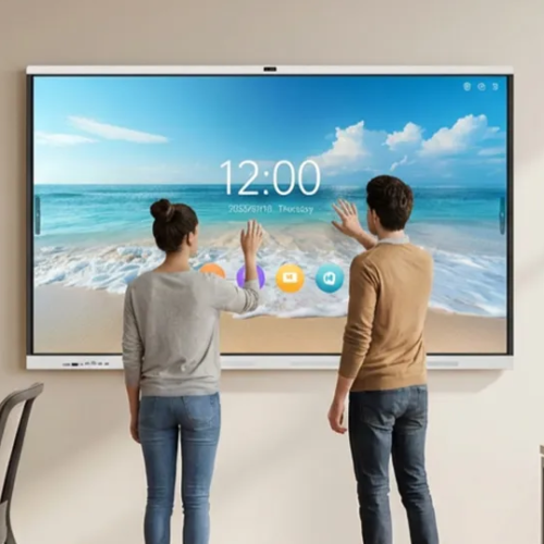 RK 3588 Motherboard Interactive Panel with AI Binocular Camera, Google EDLA, 4K Ultra HD, Optical Bonding, Android 15, All-in-One Smart Collaboration Display for Education & Enterprise